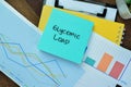 Concept of Glycemic Load write on sticky notes isolated on Wooden Table Royalty Free Stock Photo