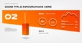 Concept gradient infographics, with arrows. Element of chart, graph, diagram with 3 options - parts, processes, timeline