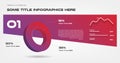 Concept gradient infographics, with arrows. Element of chart, graph, diagram with 3 options - parts, processes, timeline