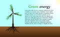 The concept of green energy.