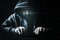 Concept hacker and internet crime