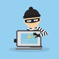 Concept of hacking. Royalty Free Stock Photo