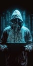 The concept of hacking and web crime, created with Generative AI technology Royalty Free Stock Photo
