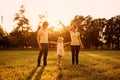 Concept of a happy family. Royalty Free Stock Photo