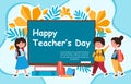 Concept of happy teachers day