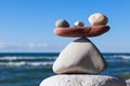 Concept of harmony and balance. Balance and poise stones. Royalty Free Stock Photo