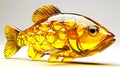 Concept of health benefits of fish and fish oil. AI Generated