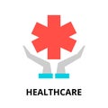 Concept of healthcare icon Royalty Free Stock Photo