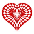 Concept heart icon, simple style