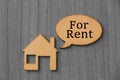 House for rent signpost. Royalty Free Stock Photo