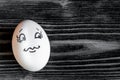 Concept human relationships and emotions eggs - flirtation