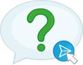 concept icon illustration send question chat Royalty Free Stock Photo