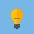 Concept ideas. Light bulb icon. Incandescent lamp.