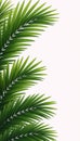 Illustrated palms with empty right half for textgraphics against a clean white backdrop Royalty Free Stock Photo