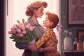 Concept Illustration for Mothers Day