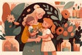 Concept Illustration for Mothers Day