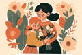 Concept Illustration for Mothers Day Royalty Free Stock Photo