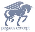 Pegasus Winged Horse Concept Royalty Free Stock Photo