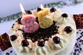 An concept image of a birthday cake with candle - 85