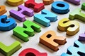 An concept Image of a colorful Alphabet, preschool - abc