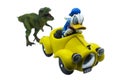 Donald Duck and Trex Royalty Free Stock Photo