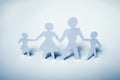 Concept image of family cutout paper Royalty Free Stock Photo