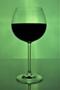 An concept Image of a glass red wine with copy space Royalty Free Stock Photo