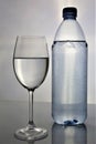 An concept Image of a glass water with copy space Royalty Free Stock Photo