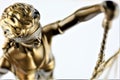 An concept Image of a Justitia statue, justice Royalty Free Stock Photo