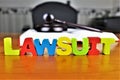 An concept Image of a lawsuit, legal, lawyer Royalty Free Stock Photo