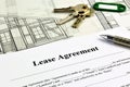 An concept Image of a Lease Agreement Royalty Free Stock Photo