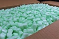 An concept image of packing material, styrofoam Royalty Free Stock Photo
