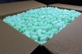 An concept image of packing material, styrofoam Royalty Free Stock Photo