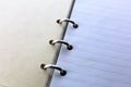 An concept Image of a ring book - binder, macro - with copy space Royalty Free Stock Photo
