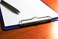 An concept Image of a ring book - binder, macro - with copy space Royalty Free Stock Photo