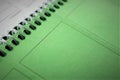 An concept Image of a ring book - binder, macro - with copy space Royalty Free Stock Photo