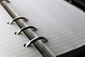 An concept Image of a ring book - binder, macro - with copy space Royalty Free Stock Photo
