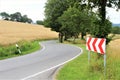 An concept image of a road - curve Royalty Free Stock Photo