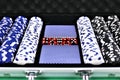 An concept Image of some poker Chips in a Casino