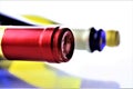 An concept Image of some wine bottle with copy space Royalty Free Stock Photo
