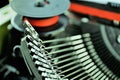 An concept Image of a typewriter letter - typebar Royalty Free Stock Photo