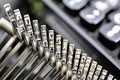 An concept Image of a typewriter letter - typebar Royalty Free Stock Photo