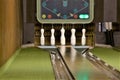 An concept Image of a vintage Bowling alley