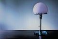 An concept image of a vintage designer lamp - bauhaus - with copy space