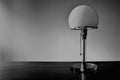 An concept image of a vintage designer lamp - bauhaus - with copy space