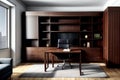 Impressive Realistic Photo of an Entertainment Center by David Wilson.AI Generated