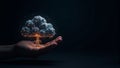 Hand Holding Tree Cloud Technology Concept Royalty Free Stock Photo