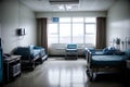 Inside the Busy Walls of a Hospital A Captivating Photograph by Emily Johnson.AI Generated