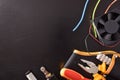 Concept of installation repair and electrical maintenance