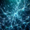 Concept of interconnected densely packed neurons like stars in a galaxy